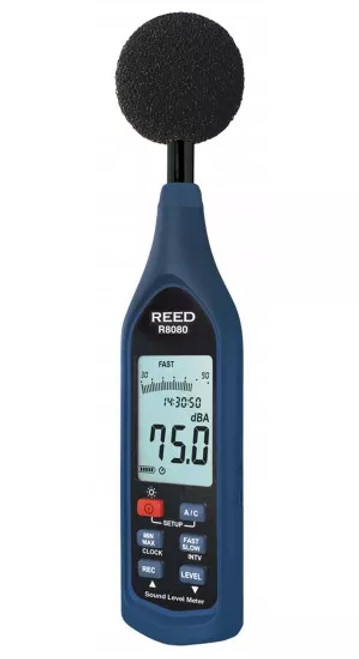 REED Instruments R8080 Sound Level Meter, Bargraph, Data Logger