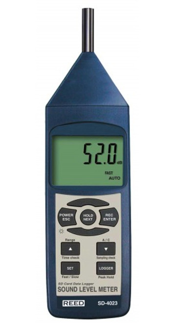 REED Instruments SD-4023 Sound Level Meter, Type 2, Data Logger