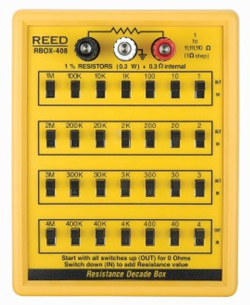 REED Instruments RBOX-408-NIST RESISTANCE DECADE BOX W/NIST CERT