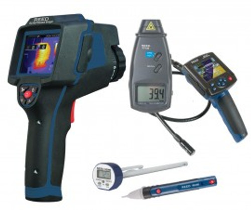 REED Instruments REED-MECHANICAL-KIT THERMAL IMAGER/BORESCOPE/TACHOMETER/THERMOMETER COMBO KIT