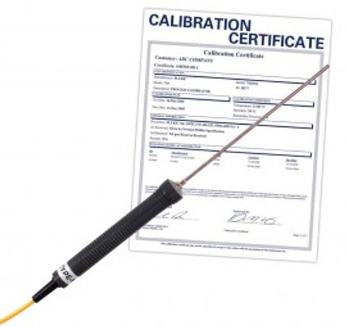 REED Instruments LS-107-NIST PROBE, TYPE K, GENERAL PURPOSE/IMMERSION, MAX 1292¬¨Ã Ã»F, 700¬¨Ã Ã»C, YELLOW W/NIST CERT