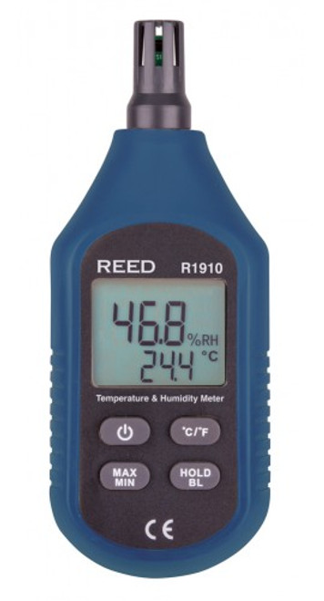 REED Instruments R1910 THERMO-HYGROMETER, COMPACT, 5/99%RH, 14/140, -10/60