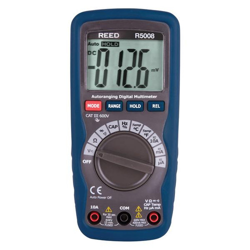 REED R5008 Compact Digital Multimeter with Temperature