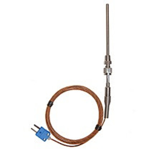 Oakton Instruments WD-08500-71 TC Probe, Pipe Fitting, 4", T fiberglass 5ft cable