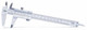 Insize 1205-1502E Vernier Caliper, 0-6"/0-150Mm, Graduation .001"/0.02Mm