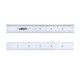 Insize 7126-12 Rigid Rule, 12", 1/64" And 1/32" On Front Face, 1/16" And 1/8" On Back Face