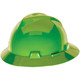 MSA 815562 Hat,V-Gd,Staz-On,Bright Lime Green