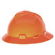 MSA 10058326 Hat,V-Gd,W/1-Touch Susp.,Hi-Viz Orange