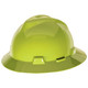 MSA 10061516 Hat,V-Gd,Std,Hi-Viz Yel Grn W/1-Touch