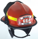 MSA 10076783 Helmet,664,Fire, Apec Fs, Red, Std