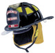 MSA 1010FSB Fire Helmet, 1010, Fs, Black, Std