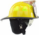 MSA 1044DDY Helmet,1044 Def, Fire,Yellow, Clr, Dlx