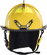 MSA 1044DSY Helmet, 1044 Def, Fire,Yellow, Clr, Std