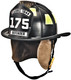 MSA 1044XSB Fire Helmet, 1044, Ess Gogge, Black, Std