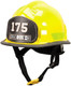 MSA 360SFSY Fire Helmet, 360S, Fs, Yellow, Std