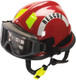 MSA 360SXSR Helmet,360S,Fire, Ess Goggle, Red, Std