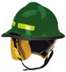 MSA 660CFSG Helmet,660C,Fire,Fs, Green, Std