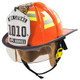 MSA 660CFSO Fire Helmet, 660C, Fs, Orange, Std