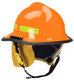 MSA 660DSO Helmet,660 Def,Fire, Orange, Std