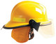 MSA 660DSY Helmet,660C Def,Fire,Yellow, Clr, Std