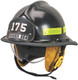 MSA 664DSB Helmet,664 Def,Fire,Black, Clr, Std