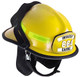 MSA 664DSY Helmet,664 Def,Fire,Yellow, Clr, Std