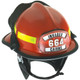 MSA 664FSR Fire Helmet, 664, Fs, Red, Std