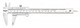Starrett 125MEA-6/150 Stainless-Steel Vernier Caliper, 0 to 6"