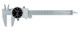 Mitutoyo 505-675-56 Dial Caliper, Stainless Steel, Black Face, 0-6" Range, +/-0.001" Accuracy, 0.001" Resolution