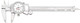 Starrett 3202-6 Dial Caliper, Hardened Stainless Steel, 0-6" Range, 0.001" Graduation, White
