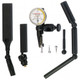 Starrett 711LCSZ Last Word Dial Test Indicator with attachments, 0.03" range, 0 to 15 to 0 reading