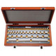 Mitutoyo 516-958-26 Metric Gauge Block Rectangular Steel Set, 47, grade 0
