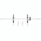 Starrett C251C Steel Beam Trammel, 18" Maximum Dividing Range, 36" Maximum Circle Scribing Diameter Range, 20" Beam Size