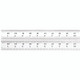 Starrett C607R-24 Spring Tempered Steel Rule With Inch Graduations, 7R Style Graduations, 24" Length, 1-1/4" Width, 3/64" Thickness