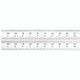 Starrett C607R-24 Spring Tempered Steel Rule With Inch Graduations, 7R Style Graduations, 24" Length, 1-1/4" Width, 3/64" Thickness