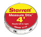 L.S. STARRETT SM412W 1/2" x 12' Measure Stix Tape W/ Adhesive Backing 1/EA