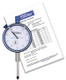 Fowler 1" White Dial Face Premium Dial Indicator with Certificate of Calibration 52-520-115-0