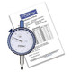 Fowler 25mm Whiteface Premium Dial Indicator with Certificate of Calibration 52-520-500-0