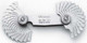 Mitutoyo 188-151 Pitch Gage, Metric and Unified Screw 60?, 0.4-7mmTPI, 51 Leaves