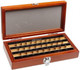 Mitutoyo 516-919-26 Imperial Gauge Block Rectangular Steel Set, 28, grade AS-1
