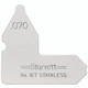 Starrett RADIUS GAGE, .070"