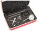 Starrett 196A5Z Universal Back Plunger Dial Indicator with attachments and case, 0 to 50 to 0, 0.001" graduation