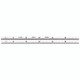 Starrett NARROW STEEL RULE, SPRING-TEMPERED, 6", #10 GRADS