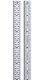 Starrett C305R-6 Full Flexible Steel Rule with Inch Graduations, 5R, 6"