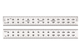 Starrett STEEL RULE, SPRING TEMPERED, ZERO CENTERED RULE