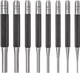 Starrett S565WB Drive Pin Punch 8-Piece Set, 1/16"-5/16" Pin Diameters, 4" Overall Length, In Plastic Case