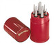 Starrett S565WB Drive Pin Punch 8-Piece Set, 1/16"-5/16" Pin Diameters, 4" Overall Length, In Plastic Case