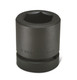 Wright Tool 85845  2-1/2" Drive 6 Point Standard Impact Socket - 5-5/8"