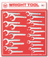 Wright Tool D943  SAE Service Wrench Display - 22 Pieces