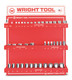Wright Tool D948  1/2" Drive SAE 12 Point Standard and Deep Socket Display - 40 Pieces